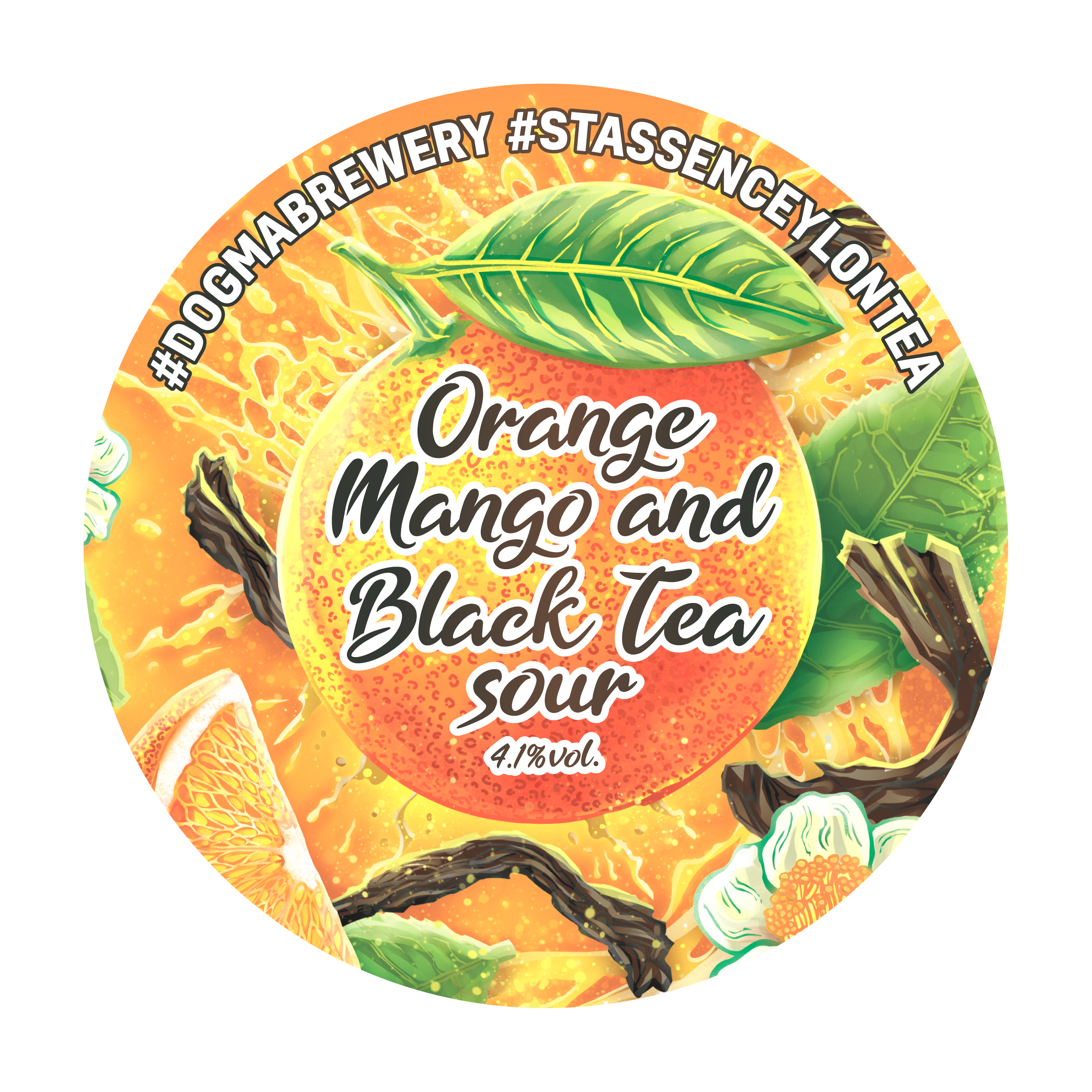 ORANGE MANGO AND BLACK TEA SOUR
